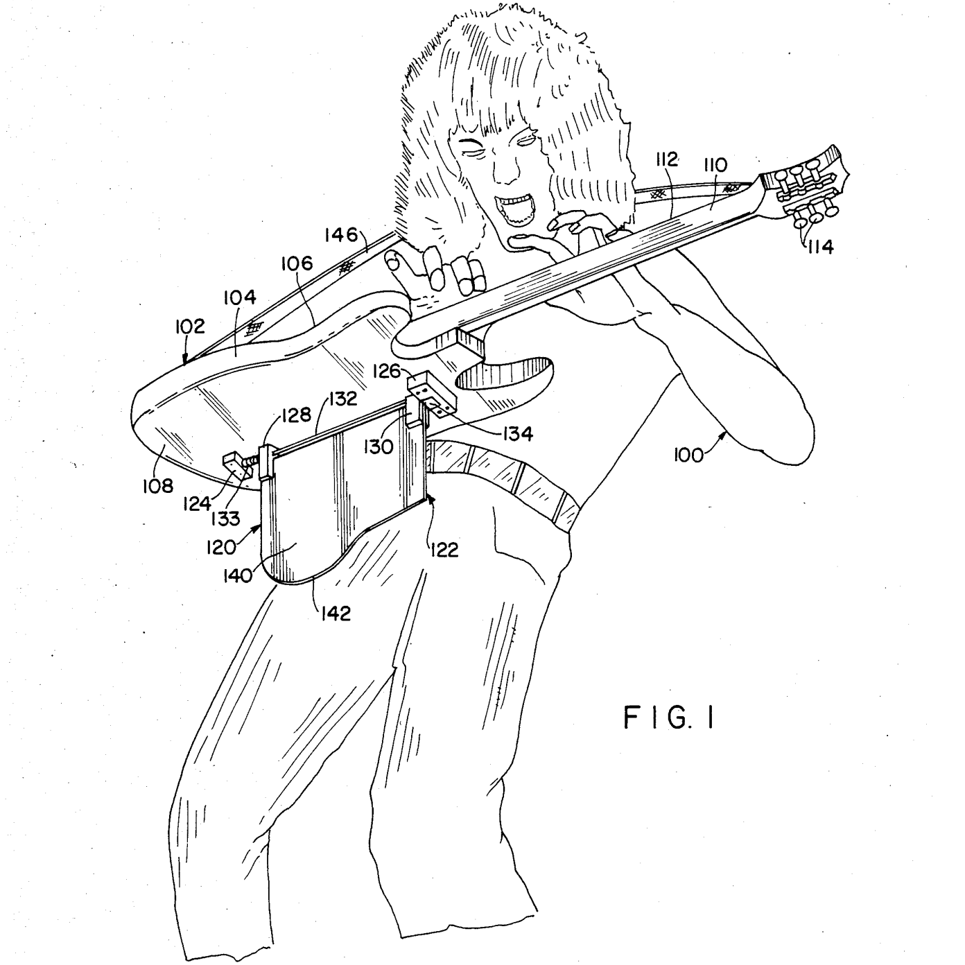 Rockin' Patent - US Patent No. US 4,656,917. Eddie Van Halen's “Musical Instrument Support”