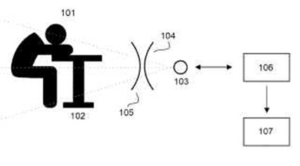 Patent drawing from UK Patent Application Number GB2308973.3 for "Nap Monitoring Device"