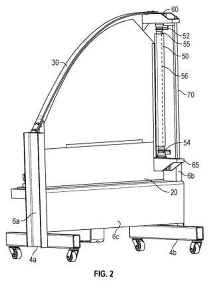 Patent drawing from UK Patent Application Number GB2206906.6 for "Musical Instrument And Frame For A Musical Instrument"